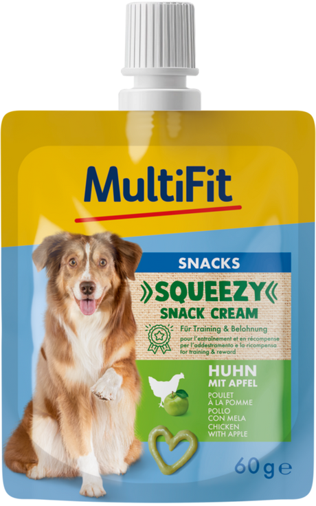 Squeezy snack Creamkylling, æble 60 ml - Maxi Zoo Danmark