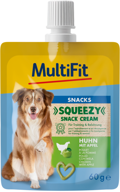 Squeezy snack Creamkylling, æble 60 ml - Maxi Zoo Danmark