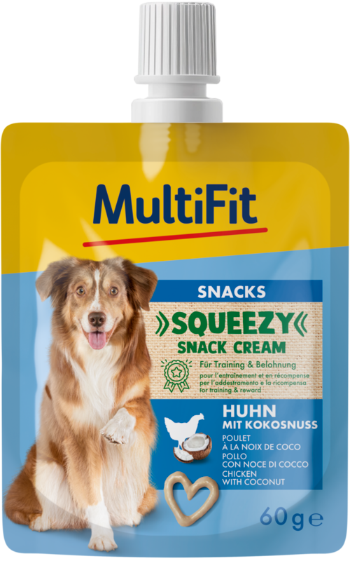 Squeezy snack Creamkylling, kokos 60 ml - Maxi Zoo Danmark