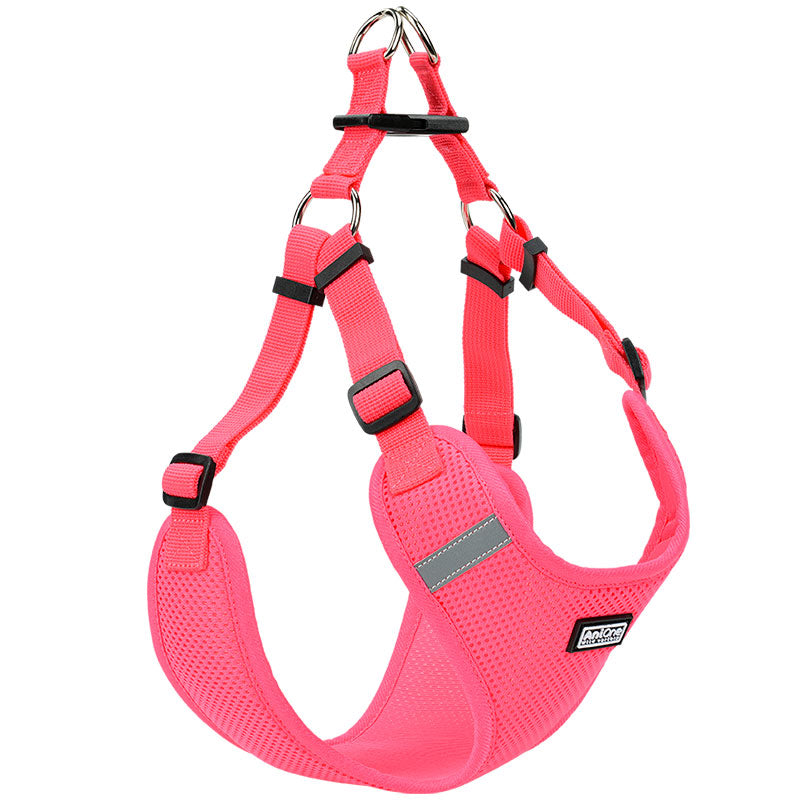 Nylonsele mesh 38-54 cm pink - Maxi Zoo Danmark