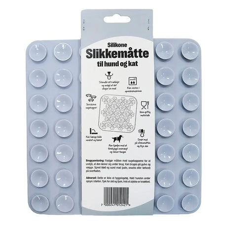 Slikkemåtte blomst 20x20 cm grå - Maxi Zoo Danmark