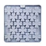 Slikkemåtte blomst 20x20 cm grå - Maxi Zoo Danmark