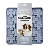 Slikkemåtte blomst 20x20 cm grå - Maxi Zoo Danmark