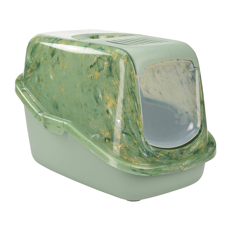 Kattetoilet Marble grøn