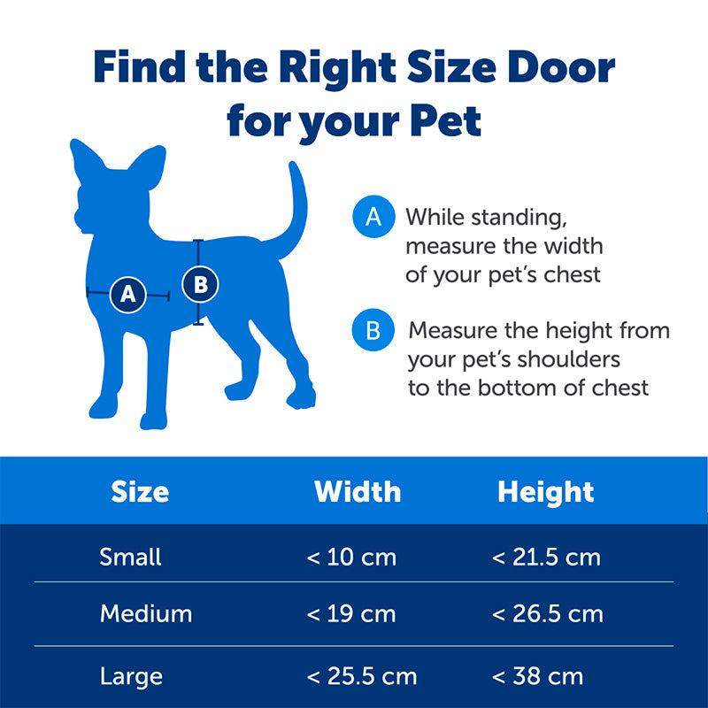 Extreme weather pet door 8,1x43,8x30 cm medium