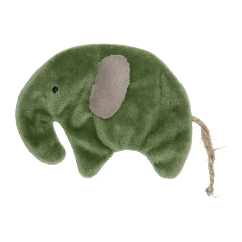 Plyslegetøj elefant 16x8,2 cm m/catnip