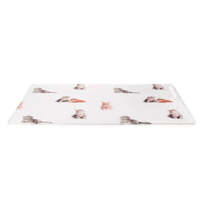 Tæppe m/katte120x85 cm - Maxi Zoo Danmark
