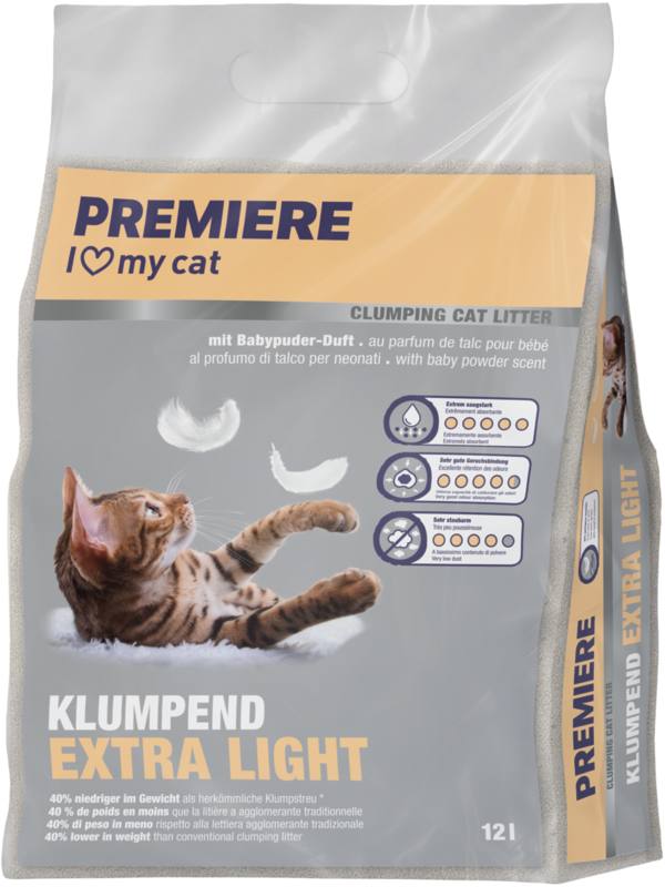 Kattegrus Extra Light klumpende 12 l - Maxi Zoo Danmark