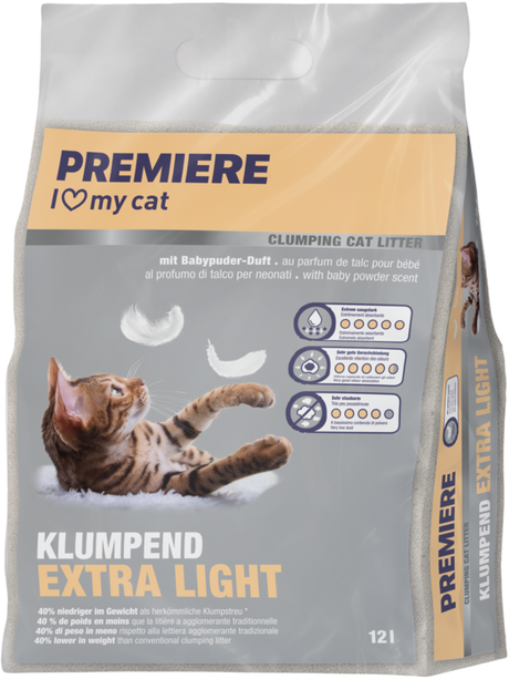 Kattegrus Extra Light klumpende 12 l - Maxi Zoo Danmark
