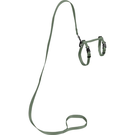 Nylonsele + lineS/L 29-50 cm grøn - Maxi Zoo Danmark