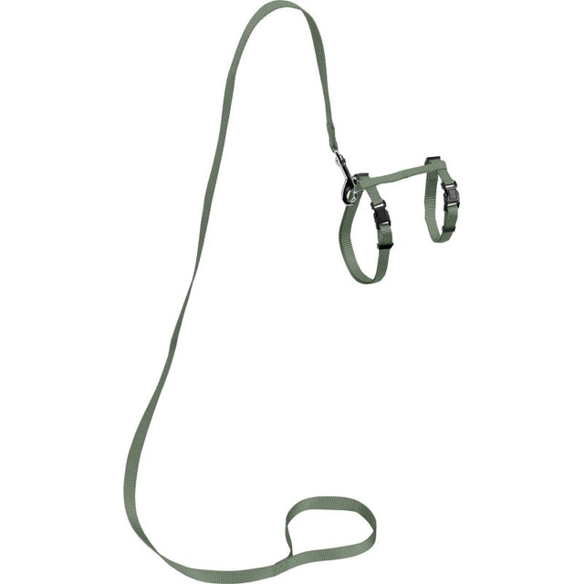 Nylonsele + lineS/L 29-50 cm grøn - Maxi Zoo Danmark