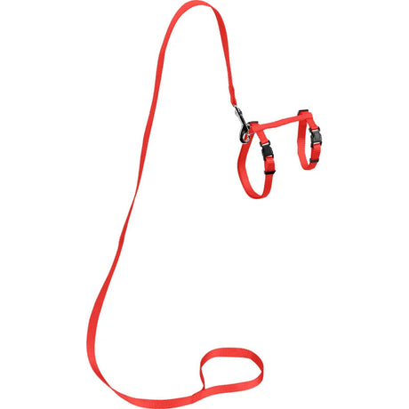 Nylonsele + lineS/L 29-50 cm rød - Maxi Zoo Danmark