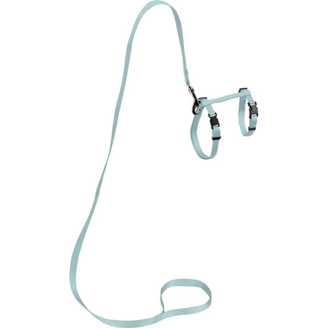 Nylonsele + lineS 19-30 cm turkis - Maxi Zoo Danmark