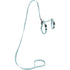 Nylonsele + lineS 19-30 cm turkis - Maxi Zoo Danmark