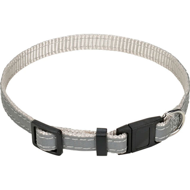 Kattehalsbånd m/refleks19-30 cm grå - Maxi Zoo Danmark