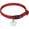Nylonhalsbånd19-30 cm rød - Maxi Zoo Danmark
