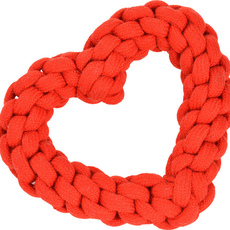 Bomuldsreb hjerte21 cm - Maxi Zoo Danmark