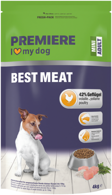 Adult Best Meat Mini 4 kg fjerkræ - Maxi Zoo Danmark