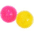 TPR bold m/knopper ca. 6 cm gul/pink - Maxi Zoo Danmark