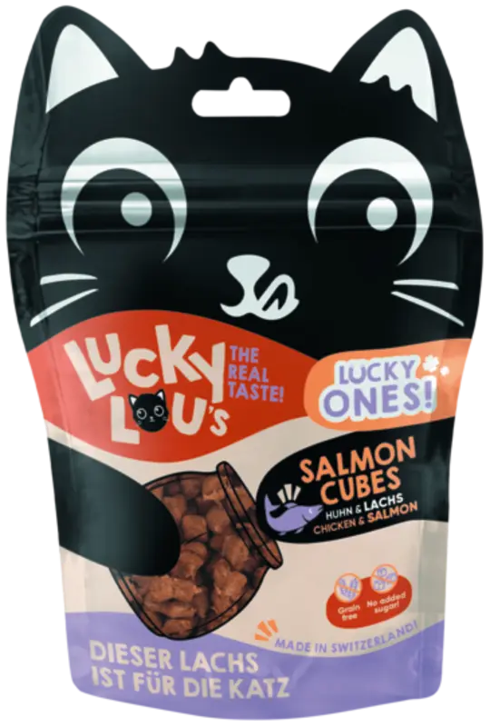Cubes 80 g laks, kylling - Maxi Zoo Danmark