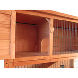Kaninbur udendørs 124x50x113 cm