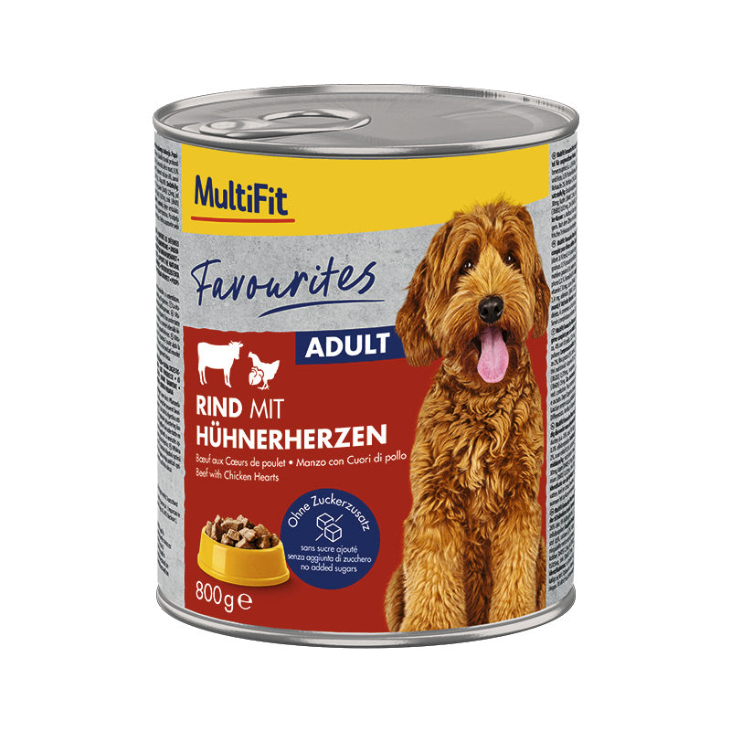 Favourites, dåse okse & kyllinghjerte, 800 g