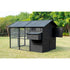 Hønsehus 196x287x185 cm sort - Maxi Zoo Danmark
