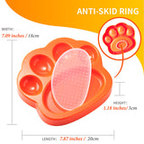 Slow Feeder Lick Pad Mini 20x18x3,2 cm orange - Maxi Zoo Danmark