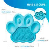 Slow Feeder Lick Pad 36x30x3 cm blå - Maxi Zoo Danmark