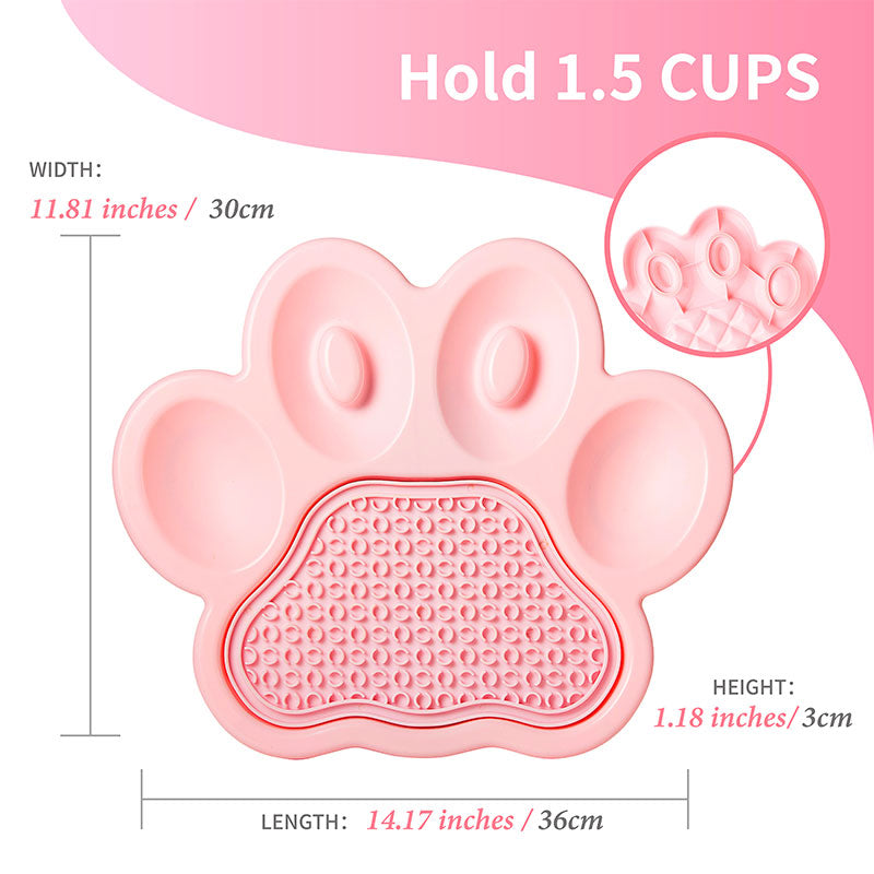 Slow Feeder Lick Pad 36x30x3 cm lyserød - Maxi Zoo Danmark