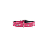 Læderhalsbånd Diamond Petit Pink - Maxi Zoo Danmark