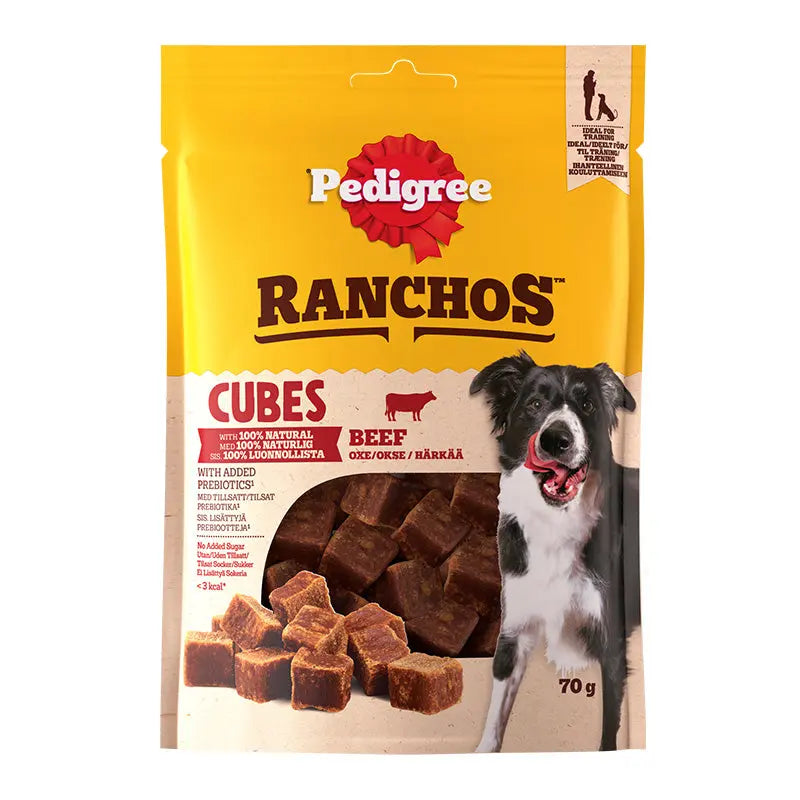 Ranchos Cubes okse 70 g - Maxi Zoo Danmark