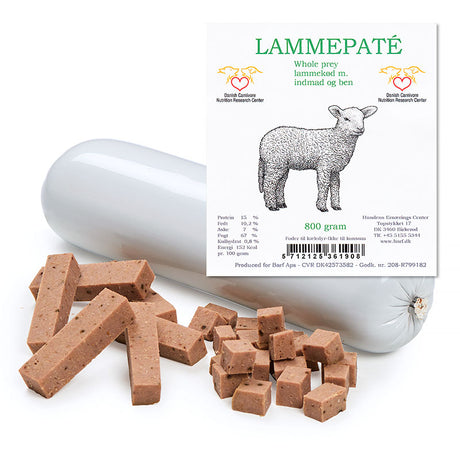 Paté pølse m/ben lam 800 g - Maxi Zoo Danmark