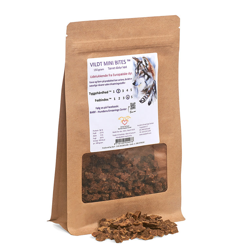 Mini bites vildt 150 g - Maxi Zoo Danmark