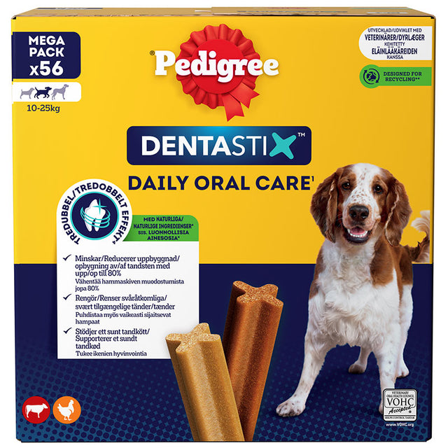 Dentastix M 56 stk/pk 1440 g - Maxi Zoo Danmark