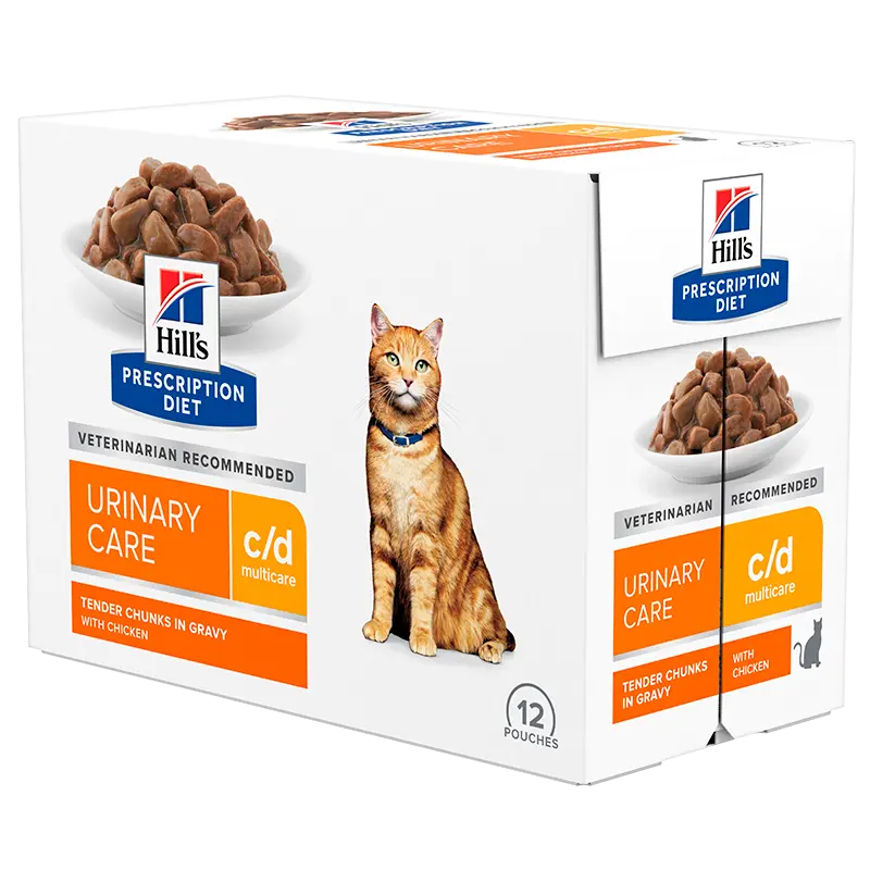 Diætetisk Feline c/d Multicare kylling 12x85 g - Maxi Zoo Danmark