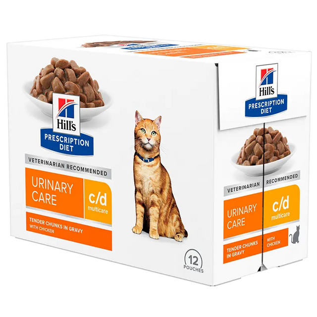 Diætetisk Feline c/d Multicare kylling 12x85 g - Maxi Zoo Danmark