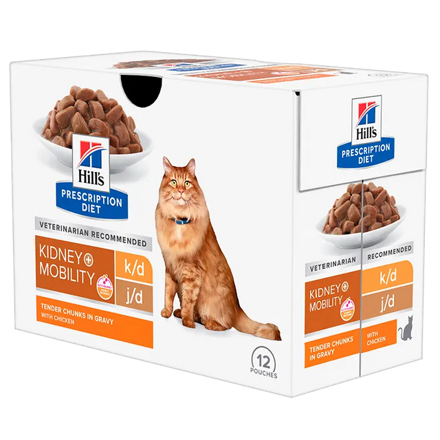 Diætetisk Feline k/d+Mobility kylling 12x85 g - Maxi Zoo Danmark