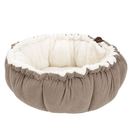 2-i-1 seng Corduroy45x12 cm / ø57 cm beige - Maxi Zoo Danmark