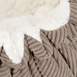 2-i-1 seng Corduroy45x12 cm / ø57 cm beige - Maxi Zoo Danmark