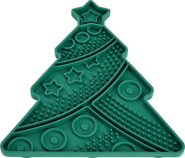 XMAS slikkemåtte juletræ 24x20,5 cm - Maxi Zoo Danmark