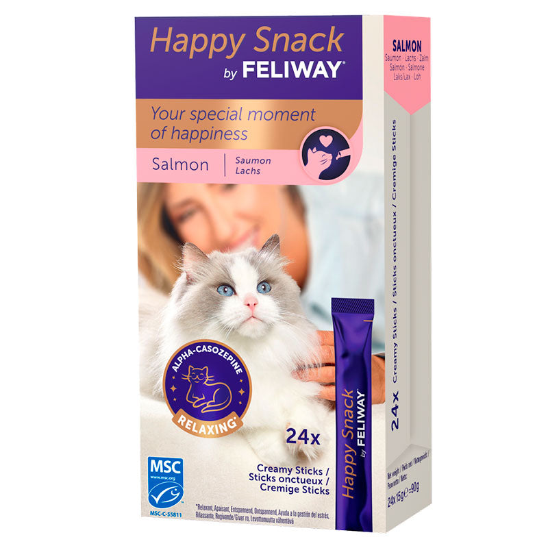 Happy Snack m/laks 24x15 g - Maxi Zoo Danmark