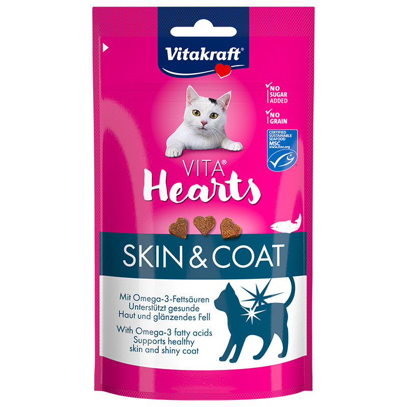 Vita Hearts Skin & Coat 40g - Maxi Zoo Danmark