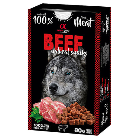 Snack Naturals Dog beef 80 g - Maxi Zoo Danmark