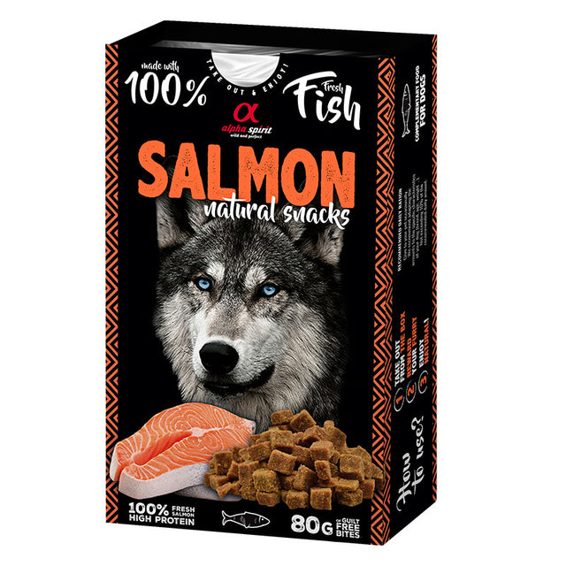 Snack Naturals Dog salmon 80 g - Maxi Zoo Danmark