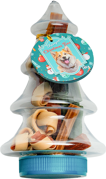 Snack jultræsdåse 140 g - Maxi Zoo Danmark