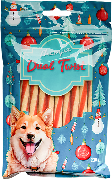 Twist sticks rød 20 stk/pk - Maxi Zoo Danmark