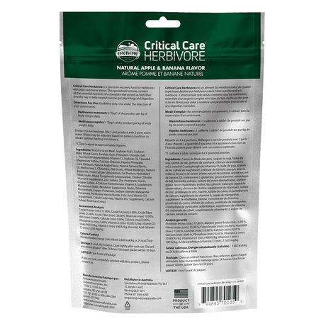 Critical Care æble & banan 100 g - Maxi Zoo Danmark