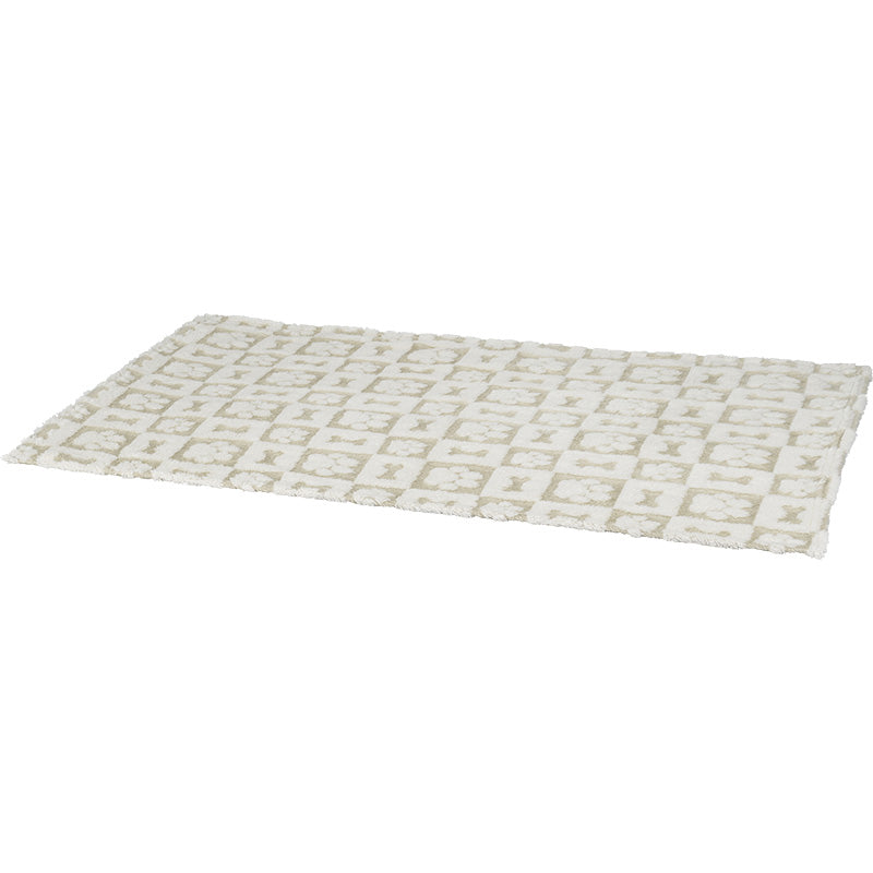 Tæppe geomatric paw 120x85cm beige
