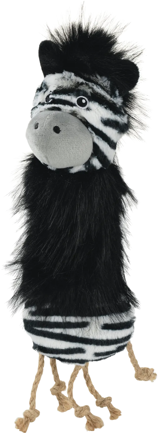 Kattelegetøj Pels zebra